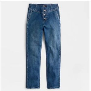 NWOT J.CREW POINT SUR Womens Shoreditch Straight Jeans | Dusky Harbor Wash | 32